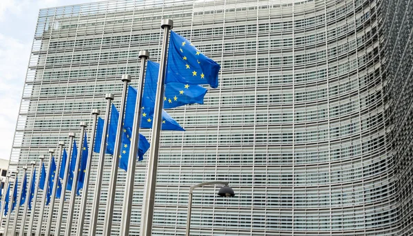 Bruselas Bélgica Edificio Sede Comisión Europea Bruselas Bélgica Europa — Foto de Stock