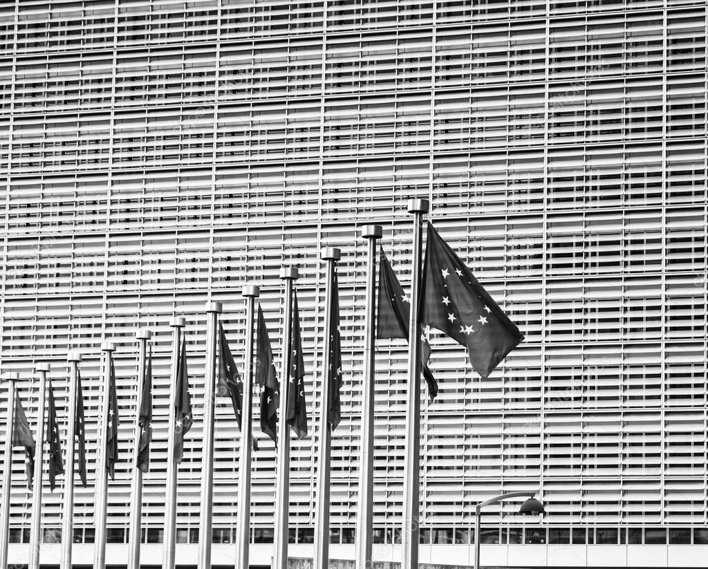 Brussels, BELGIUM European Commission Headquarters building in Brussels, Belgium, Europe