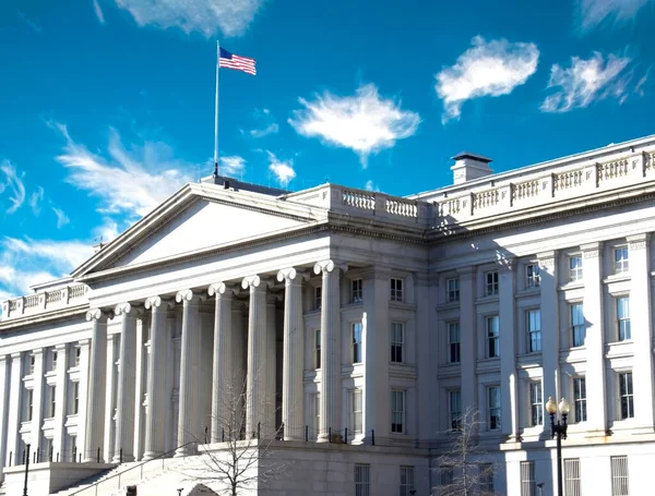 Edificio Del Departamento Del Tesoro Los Estados Unidos Washington —  Fotos de Stock