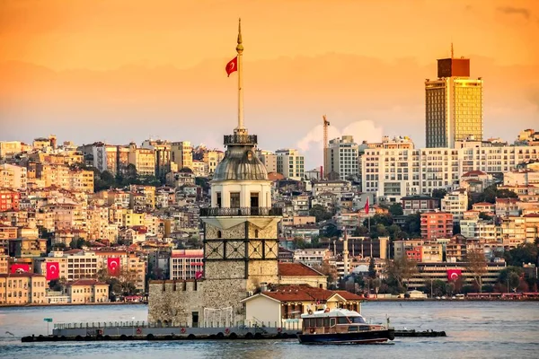 Der Mädchenturm Istanbul Türkei — Stockfoto
