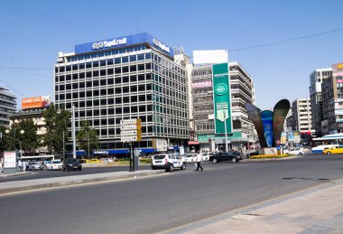 Ankara 'nın Ankara kenti Kizilay Meydanı Türkiye' nin en kalabalık ikinci kentidir.