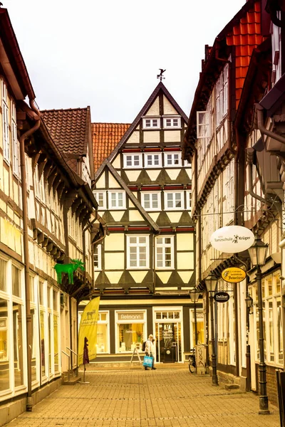 Historic Half Timbered Houses Celle Germany — Stock Photo, Image