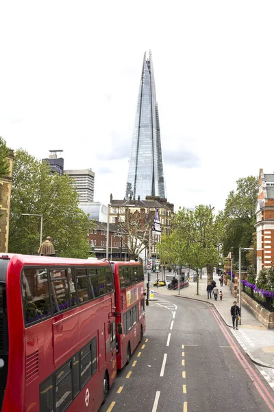 Londres Reino Unido Street View Modern Building Shard London — Foto de Stock