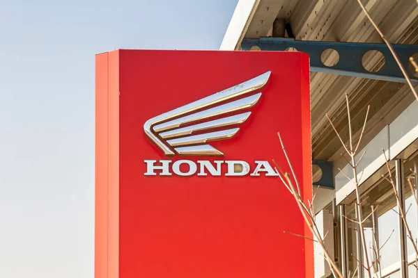 Schwandorf Německo Obchod Motocykly Honda Honda Motor Ltd Japonský Výrobce — Stock fotografie