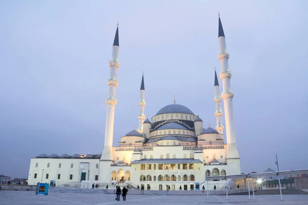 Анкара Турция Мечеть Кокатепе Сумерках — стоковое фото