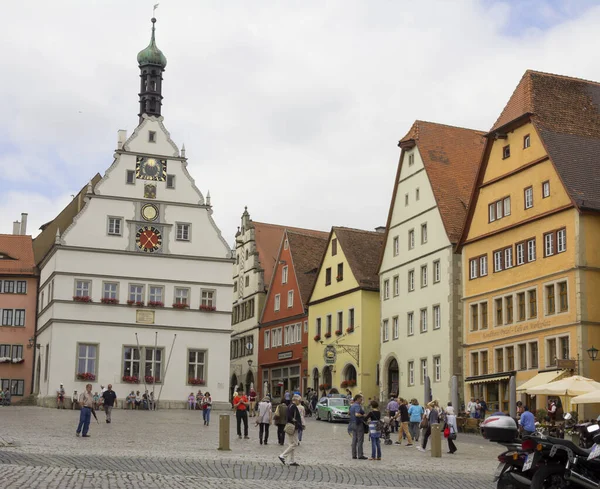 Rothenburg Der Tauber Historic Town Downtown Bavaria Germany — 스톡 사진