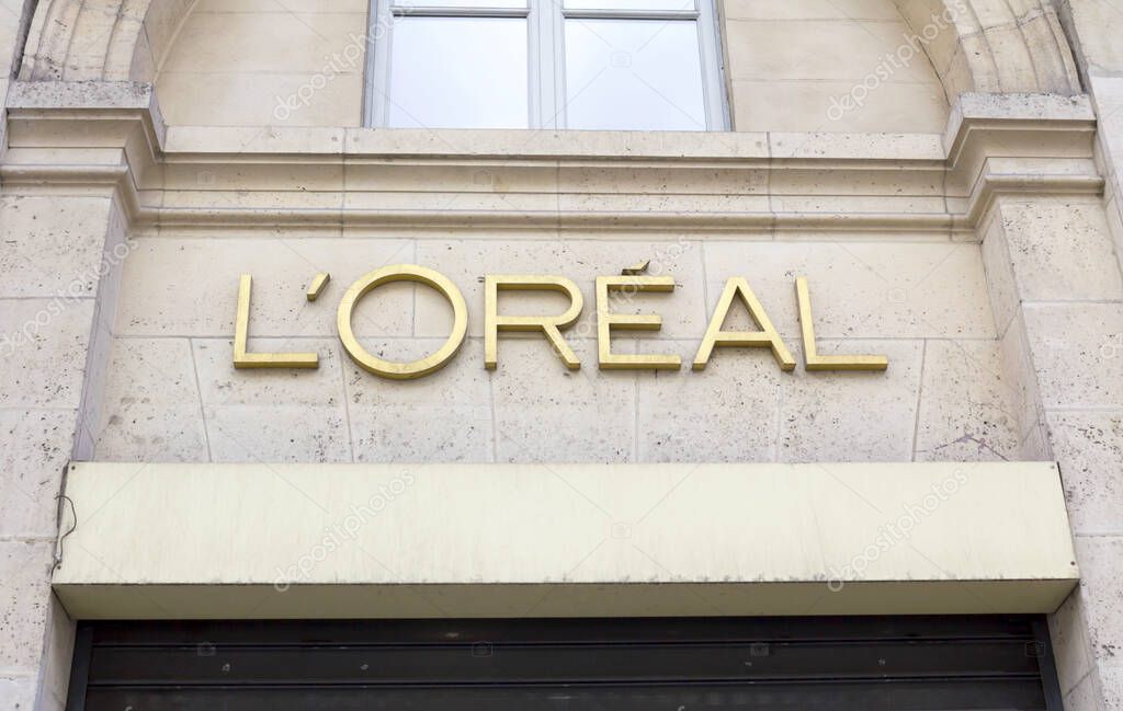 Paris, France -  L'Oreal Paris Store in Paris, The L'Oreal Group is a French cosmetics and beauty company, the world's largest cosmetics company.