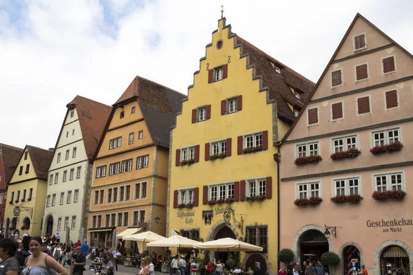 Rothenburg Der Tauber Ιστορική Πόλη Στο Κέντρο Της Βαυαρίας Γερμανία — Φωτογραφία Αρχείου