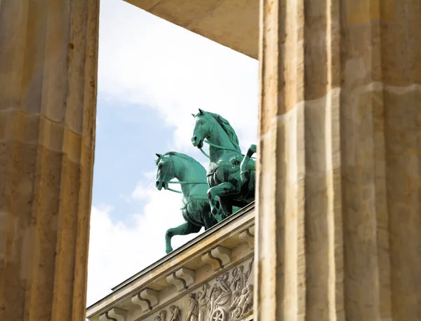 Brandenburgi Kapu Berlinben Németországban — Stock Fotó