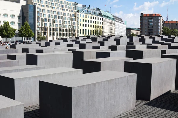 Concrete Statues Holocaust Memorial Berlin Germany — Stock Photo, Image