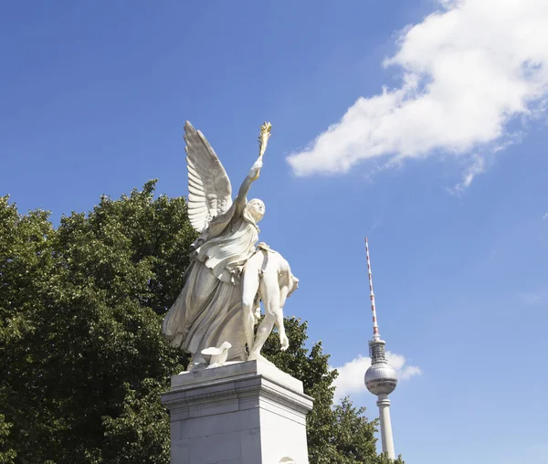 Detalle Arquitectónico Estatua Berlín Alemania —  Fotos de Stock
