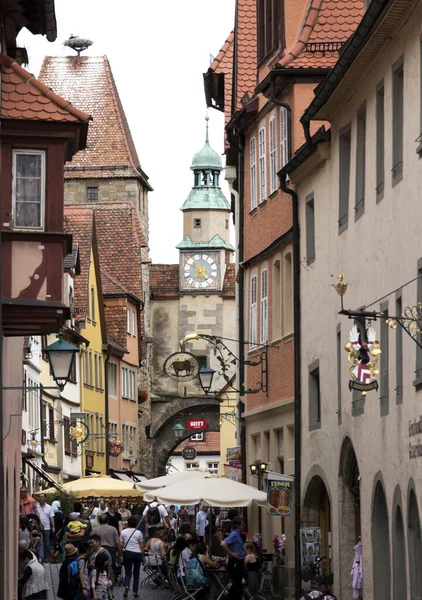 Rothenburg Der Tauber Historic Town Downtown Bavaria Germany — Stock Photo, Image