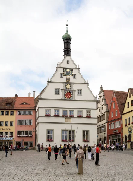 Rothenburg Der Tauber Historic Town Downtown Bavaria Germany — Stock Photo, Image