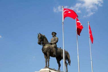 Modern Türkiye 'nin kurucusu Atatürk Heykeli