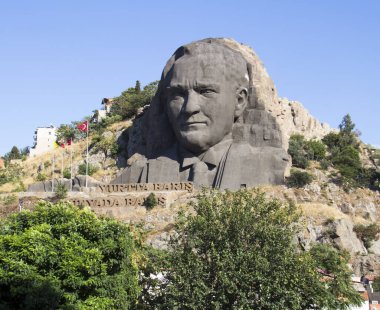 Statue of Ataturk, the founder of modern Turkey, Buca, Izmir clipart