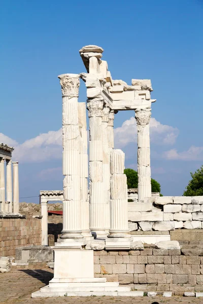 Templo Trajano Antiga Cidade Pérgamo — Fotografia de Stock