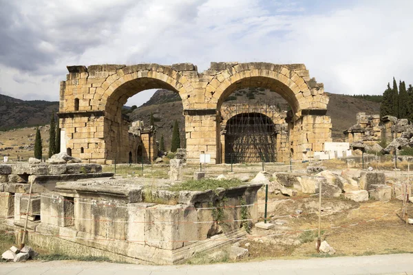 Bain Basilique Romaine Époque Chrétienté Précoce Converti Église Emplacement Hierapolis — Photo