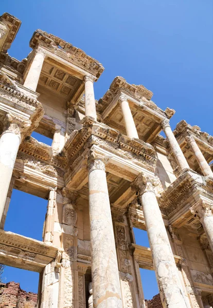 Türkiye Nin Efes Kentindeki Celsus Kütüphanesi — Stok fotoğraf