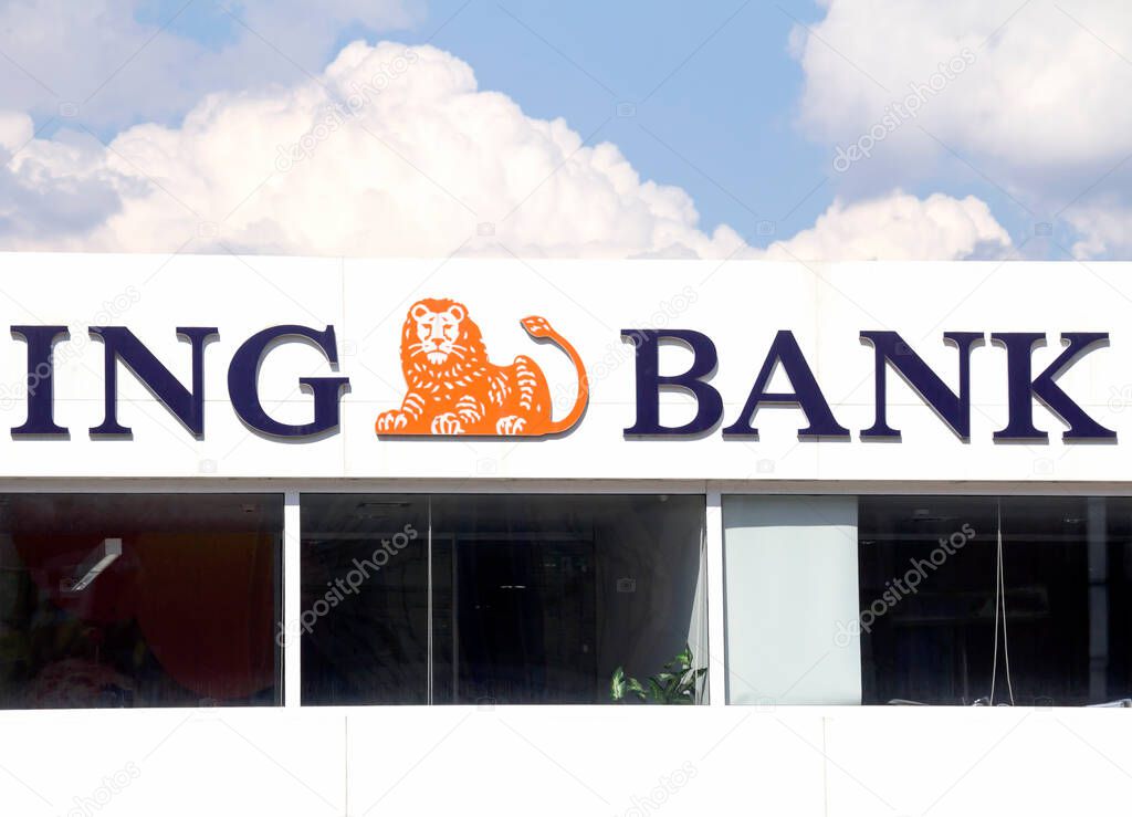 ING Bank branch in Ankara, Turkey. The bank is owned by ING Group, largest financial group worldwide (by revenue).