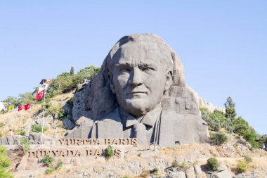 Statue of Ataturk, the founder of modern Turkey clipart