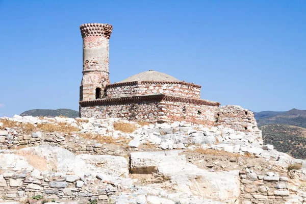 Ruínas Uma Antiga Mesquita Ayasuluk Hill Izmir Turquia — Fotografia de Stock