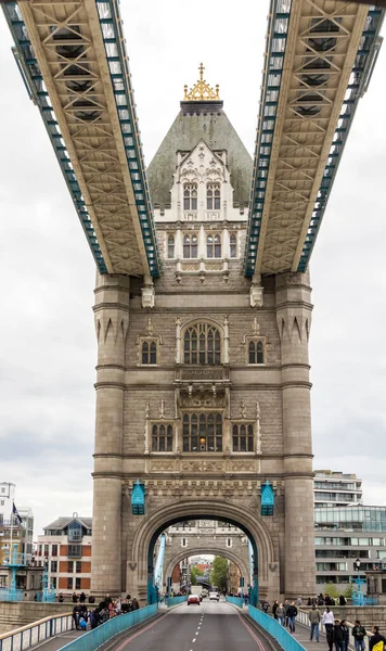 Widok Słynny Tower Bridge Londyn Anglia — Zdjęcie stockowe