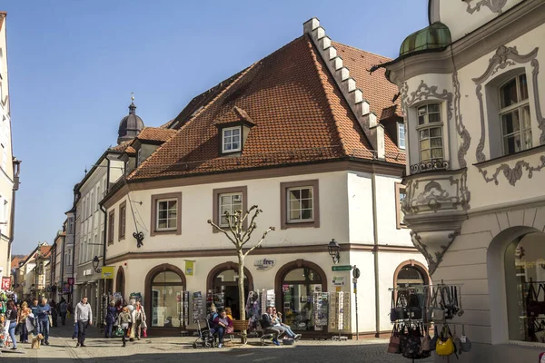 Вид Амберг 2019 Старый Средневековый Город Бавария Германия — стоковое фото