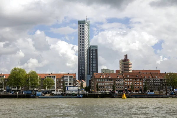 Rotterdam Netherlands Mayıs Nieuwe Maas Nehri Nehir Adası Noordereiland Savaş — Stok fotoğraf