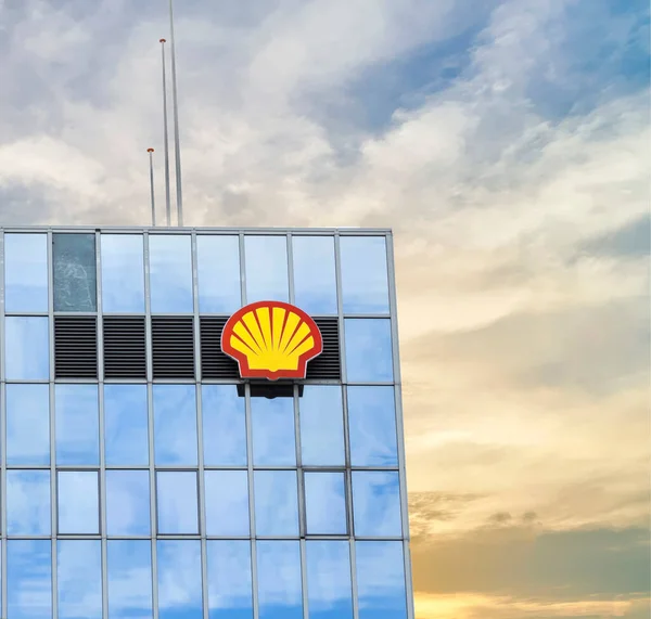 Rotterdam Niederlande Rohbau Rotterdam Royal Dutch Shell Plc Ist Ein — Stockfoto