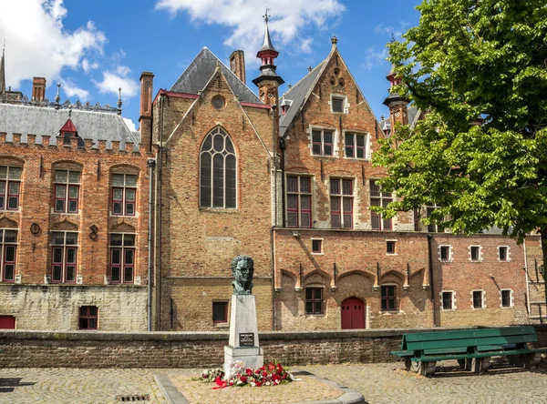 Brugge België Mei 2019 Middeleeuwse Grachtenpanden Brugge Brugge België — Stockfoto