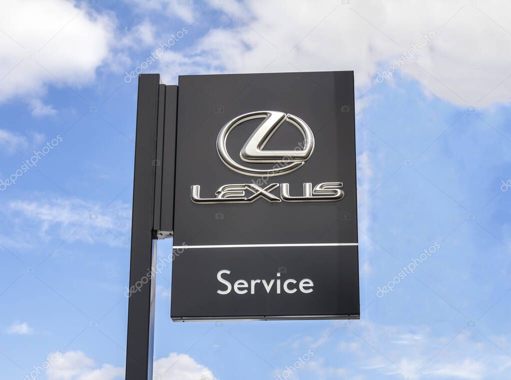 Nurnberg, Germany: Lexus logo. Lexus is the luxury vehicle division of Japanese automaker Toyota. The Lexus marque is marketed in over 70 countries and territories worldwide.
