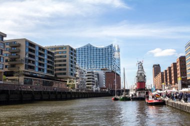 Hamburg, Almanya, 11 Mayıs 2019: Hamburg Limanı - Almanya