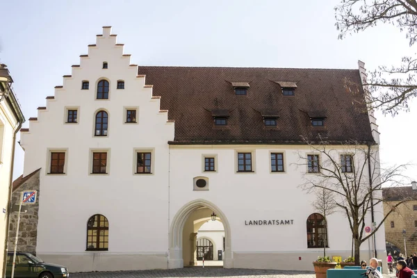 Amberg Alemania Marc 2019 Landratsampt Building Amberg Una Antigua Ciudad —  Fotos de Stock