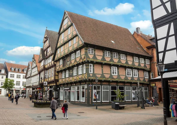 Celle Duitsland Historische Vakwerkhuizen Celle Duitsland — Stockfoto