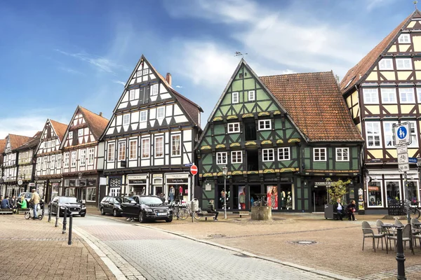 Celle Duitsland Historische Vakwerkhuizen Celle Duitsland — Stockfoto