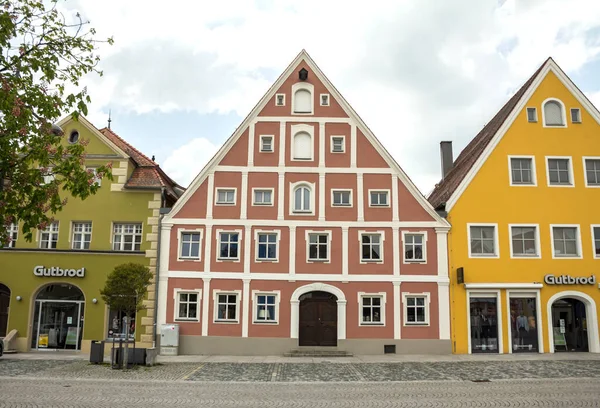 Freystadt Németország 2019 Május Német Város Freystadt Bajorország Hagyományos Házai — Stock Fotó