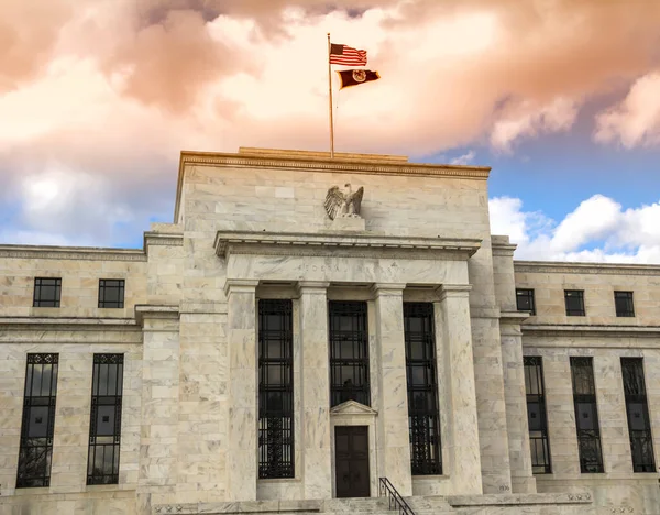 Здание Федеральной Резервной Системы Вашингтоне Округ Колумбия Соединенные Штаты Fed — стоковое фото