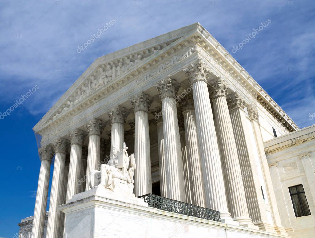 United States Supreme Court Building in Washington DC, USA
