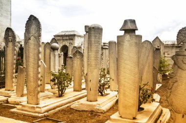  Süleyman Cami Mezarlığı, İstanbul, Türkiye 'de Osmanlı mezar taşları