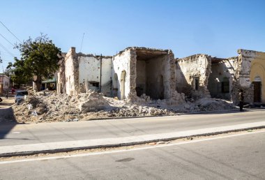 MOGADISHU, SOMALIA 2014: Mogadishu, Mogadişu 'nun görünüşü Somali' nin başkentidir.