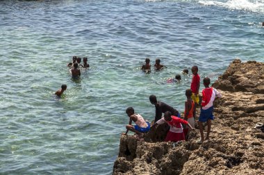 MOGADISHU, SOMALIA 2014: Mogadishu, Mogadişu 'nun görünüşü Somali' nin başkentidir.