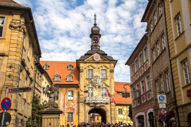 Bamberg : view of Old Town Hall of Bamberg (Altes Rathaus) Bavaria, Germany clipart