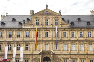 Bamberg, Almanya 'da Neue Residenz' in Tarihi Cephesi (Yeni Konut)