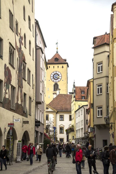 Regensburg Bavaria Germany View Unesco Heritage Historic Bavarian City Regensburg — стоковое фото