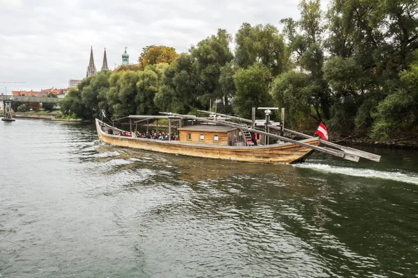 Kilátás Unesco Örökség Történelmi Bajor Város Regensburg Németországban — Stock Fotó