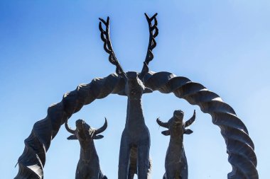 ANKARA, TURKEY: Sihhiye Meydanı 'nda Hitit Güneş heykeli