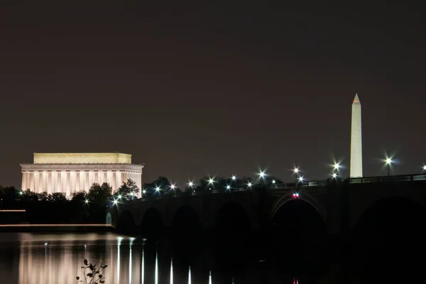 Abraham Lincoln Memorial Washington Monument Washington Estados Unidos América — Fotografia de Stock