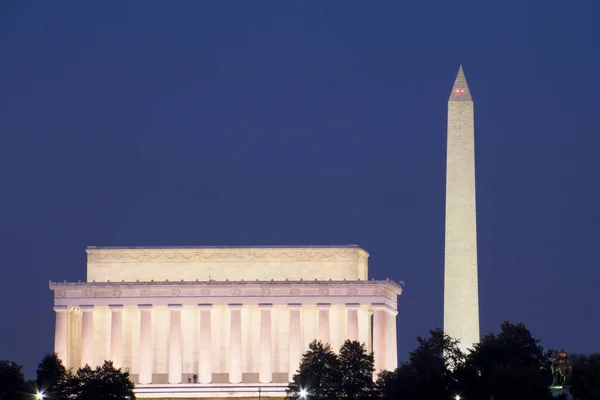 Abraham Lincoln Memorial Washington Monument Washington Estados Unidos América — Foto de Stock