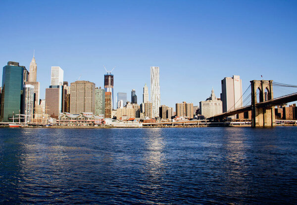 Lower Manhattan in a sunny morning, New York, United States