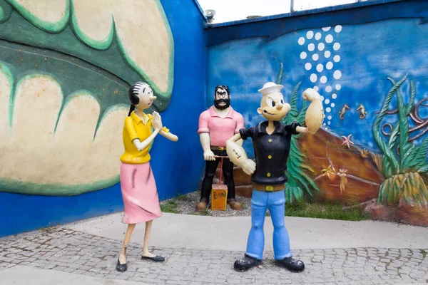 Escultura Popeye Parque Temático Harikalar Diyari Parque Público Ankara Turquía — Foto de Stock